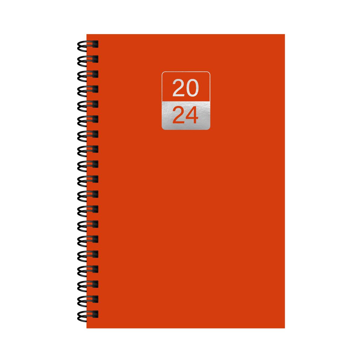 Ημερήσιο ημερολόγιο 2024 σπιράλ 14x21 cm